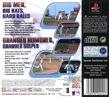 Triple Play Baseball 2000 (EU) box cover back